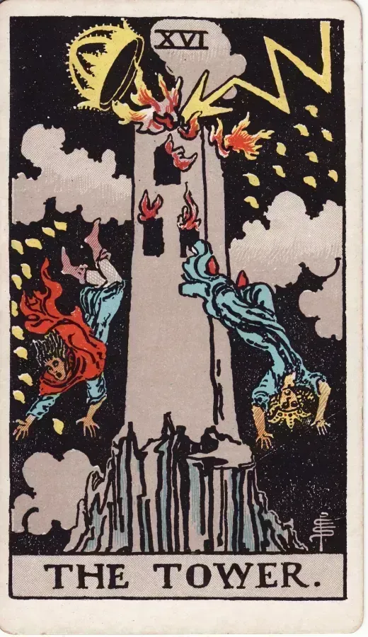 La Torre en el Tarot: Significado, Historia y Simbología de Joyas del Arcano 16