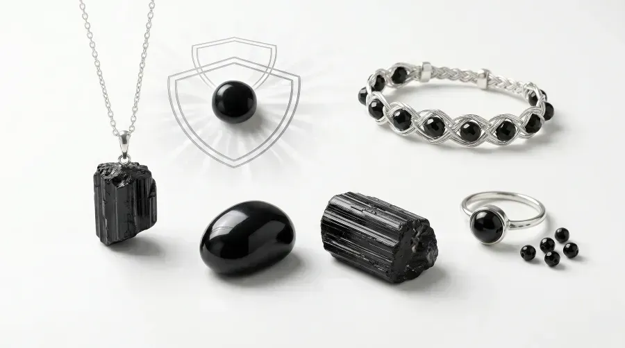 Turmalina negra en joyería: significado, propiedades y cómo llevarla