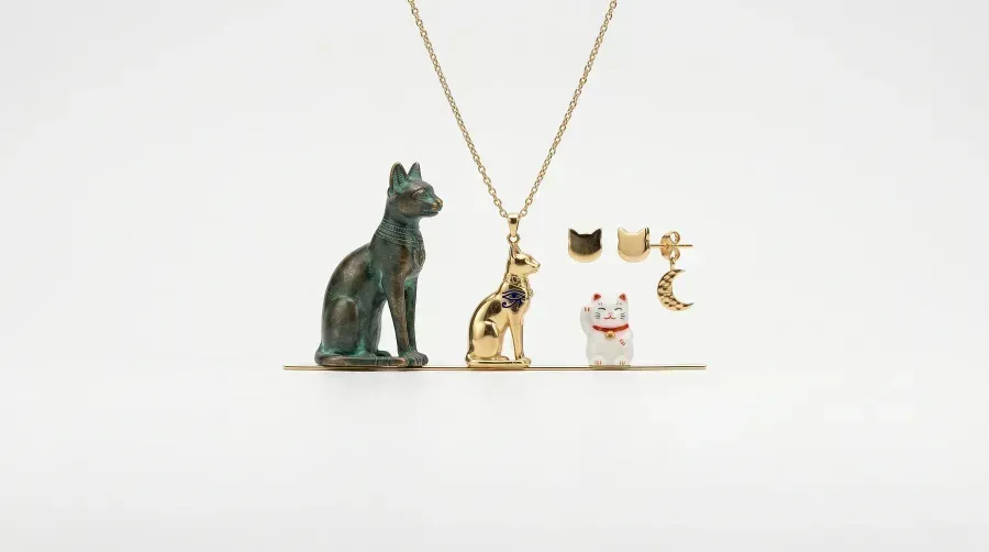 El gato y la diosa Bastet en joyería: símbolo egipcio de protección y gracia