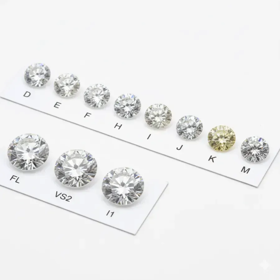 Color y Pureza de los Diamantes: Guía Completa de Escalas y Evaluación de Calidad