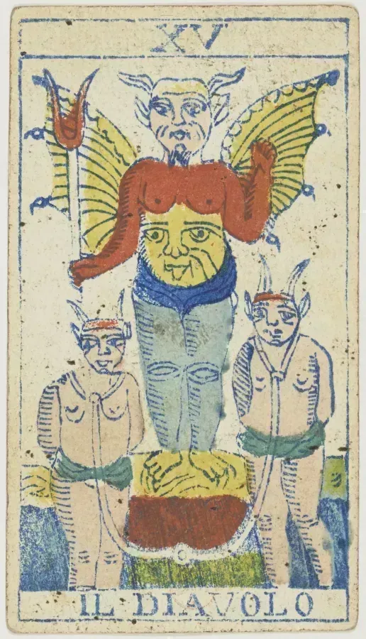 El Diablo en el Tarot: significado del Arcano 15, historia y joyería