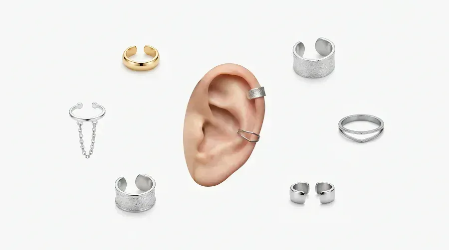 Ear Cuffs: guía completa de pendientes para cartílago sin piercing