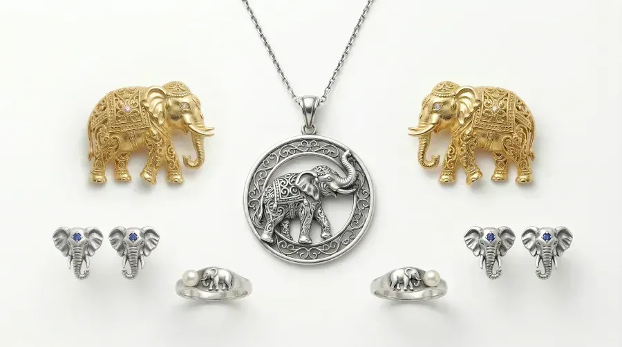 Joyas con elefante: símbolo de suerte, sabiduría y fuerza