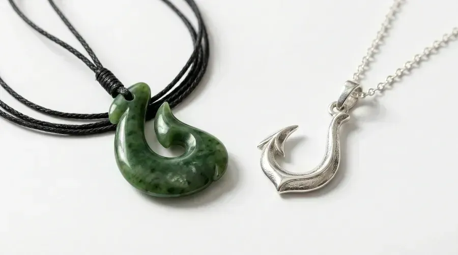 Anzuelo en joyería: significado, makau maorí y el amuleto del marinero