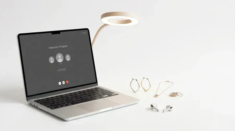 Joyas para videollamadas: qué funciona en cámara y qué no