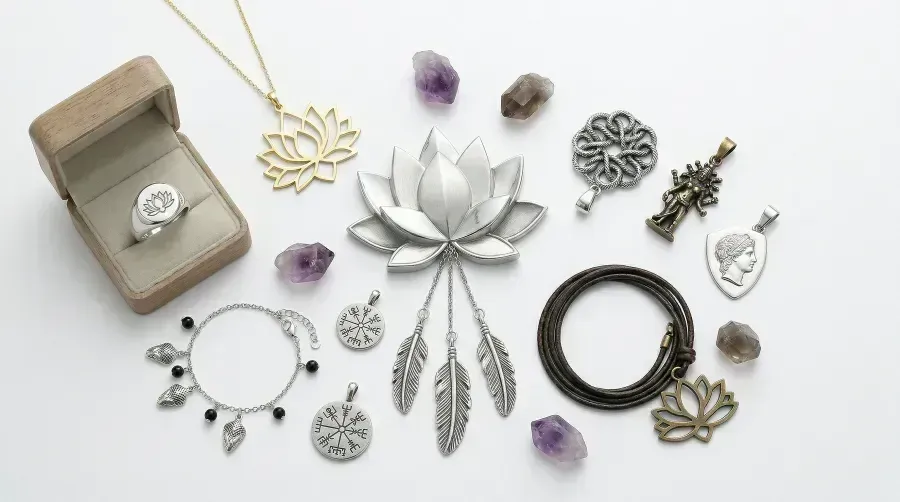 La flor de loto en la joyería: por qué una flor que crece en el barro se volvió sagrada