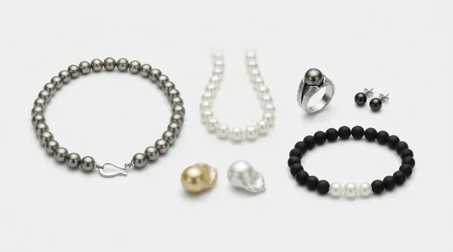 Perlas para hombres: guía completa de joyería