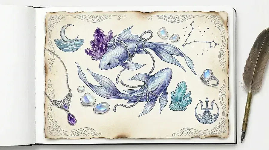 Joyas de Piscis: soñadores, empáticos y el signo que lo siente todo