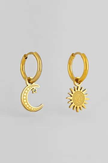 PENDIENTES TAROT EL SOL Y LA LUNA 1