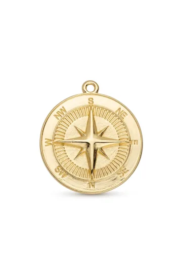 COLGANTE ROSA DE LOS VIENTOS DORADO 1