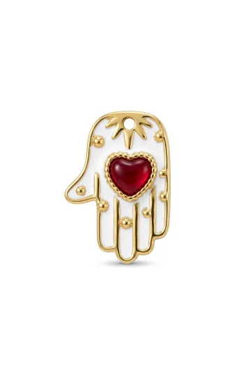 COLGANTE MANO DE HAMSA ROJO 1