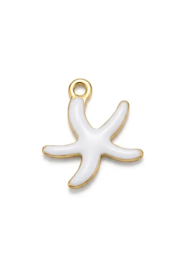 COLGANTE MINI ESTRELLA DE MAR BLANCA 1