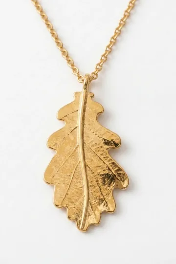 COLGANTE HOJA DE OTOÑO DORADO 1