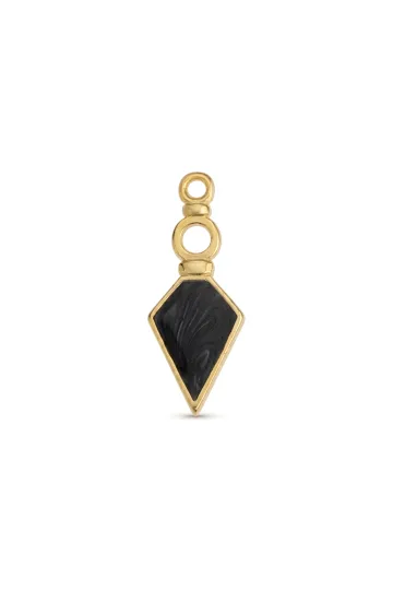 COLGANTE PÉNDULO NEGRO DORADO 1
