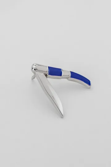 PIN CUCHILLO NAVAJA AZUL 2