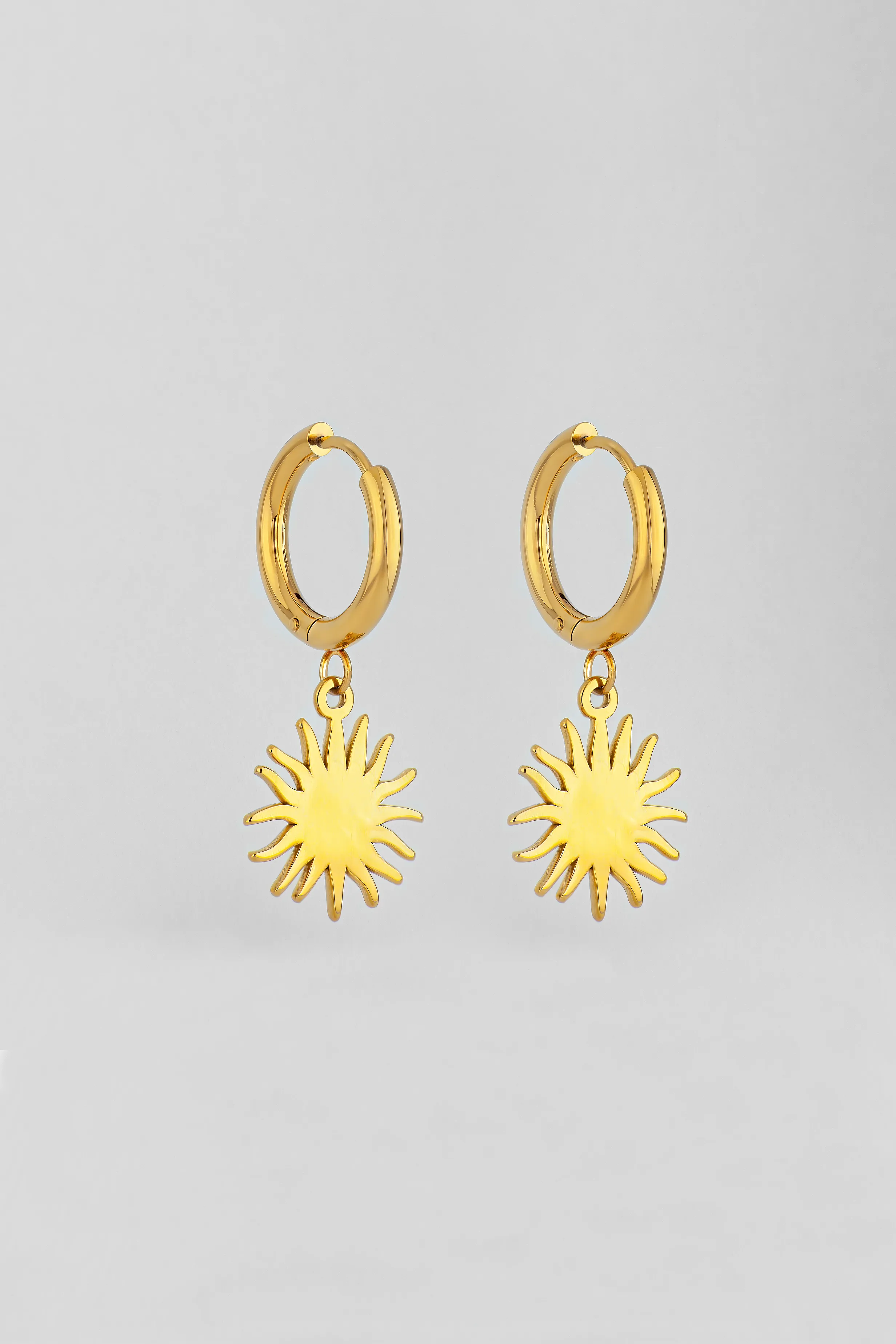 PENDIENTES AROS CON SOL 2