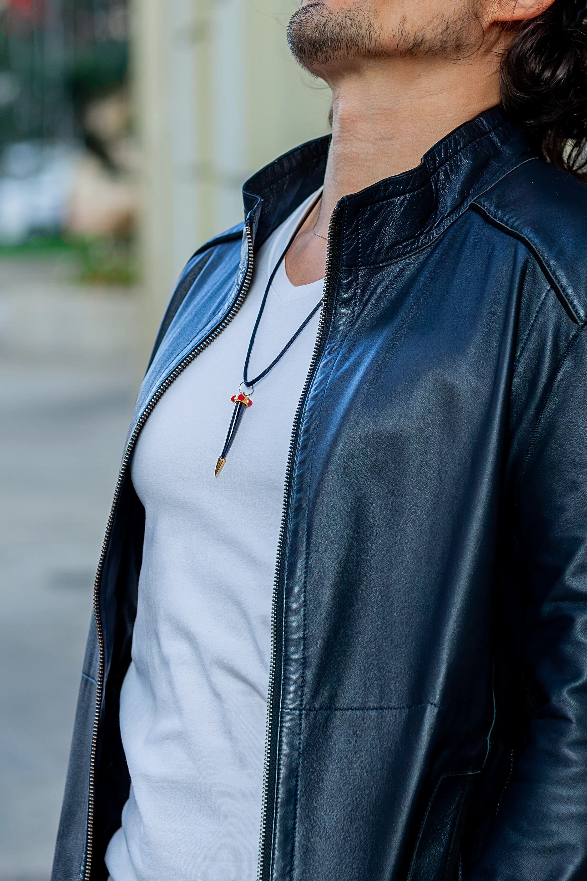 COLGANTE CUERNO ITALIANO NEGRO 1