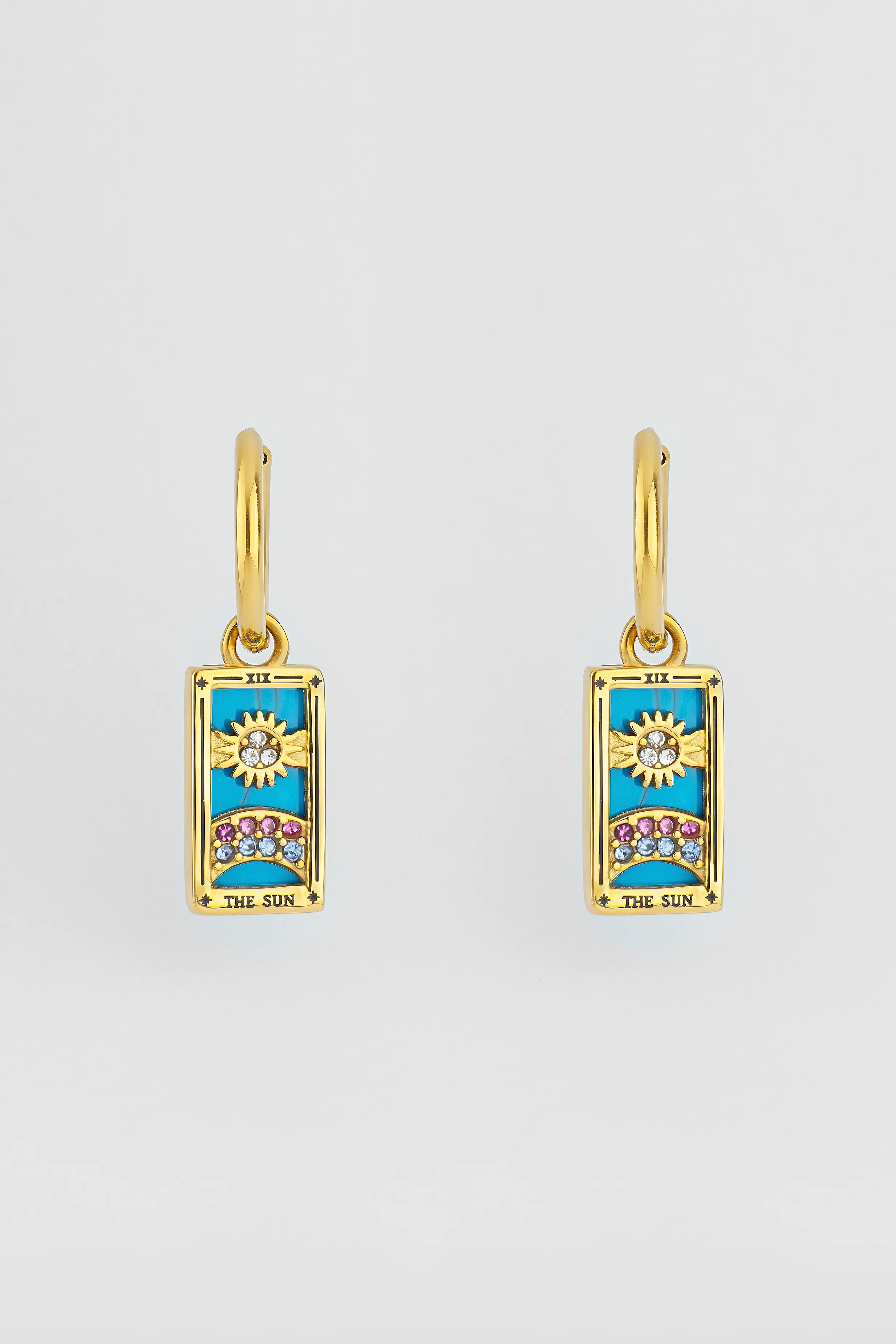 PENDIENTES AROS TAROT EL SOL 1